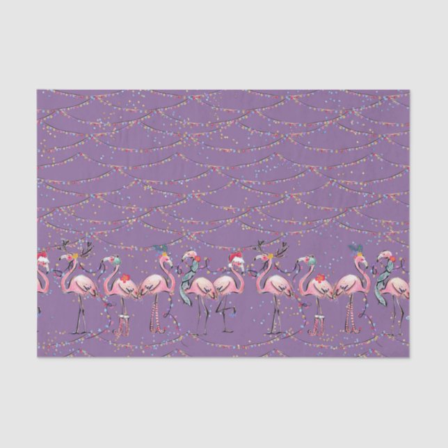 Weihnachtspapier für tropische Feiertage Seidenpapier (Vorderseite)