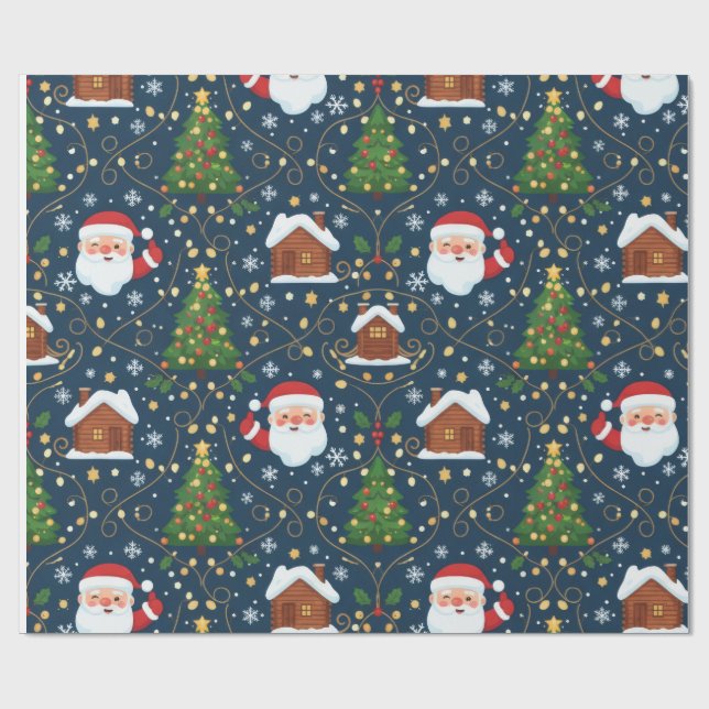 Weihnachtspapier Geschenkpapier (Flach)