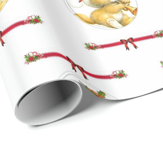 Weihnachtspapier Geschenkpapier (Rolleneckpunkt)