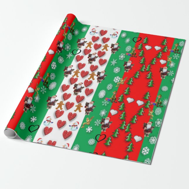 Weihnachtspapier Geschenkpapier (Ungerollt)