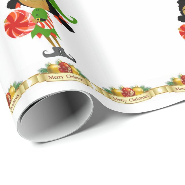Weihnachtspapier Geschenkpapier (Rolleneckpunkt)