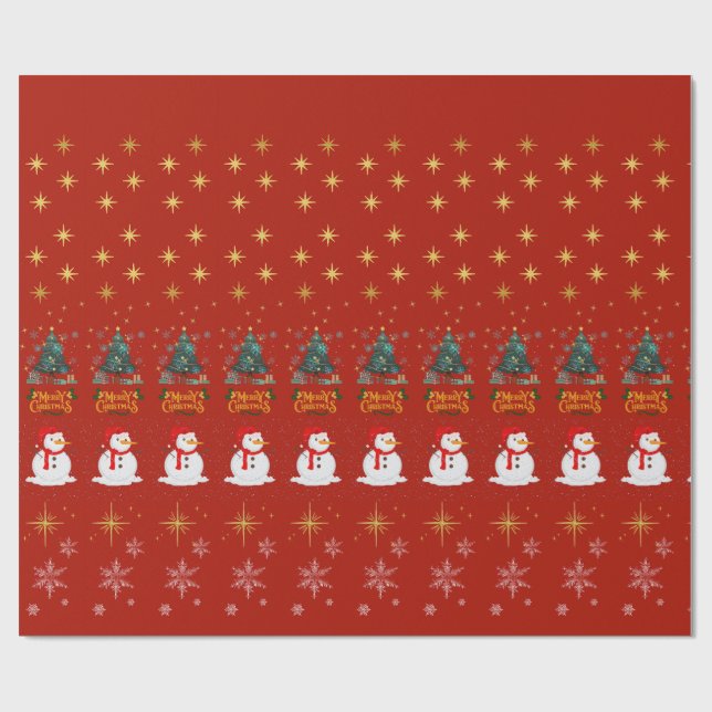 Weihnachtspapier Geschenkpapier (Flach)