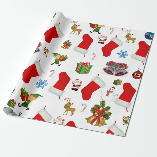 Weihnachtspapier Geschenkpapier (Ungerollt)