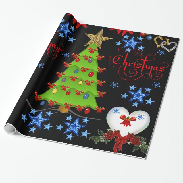 Weihnachtspapier Geschenkpapier (Ungerollt)