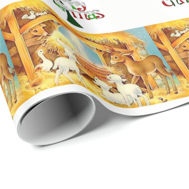 Weihnachtspapier Geschenkpapier (Rolleneckpunkt)