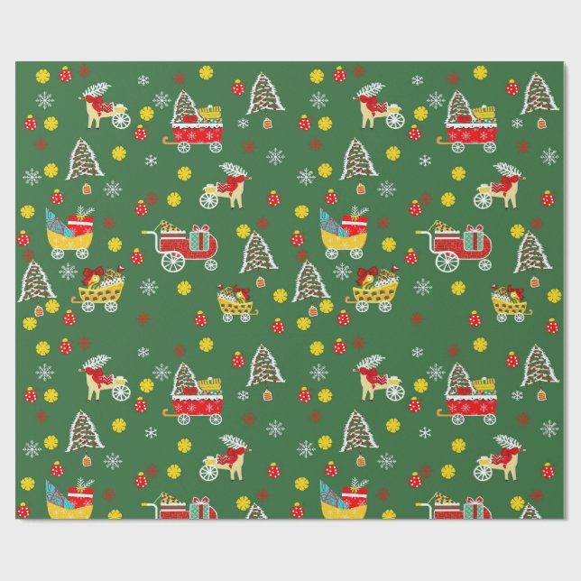 Weihnachtspapier Geschenkpapier (Flach)