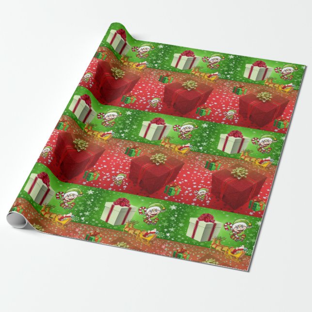 Weihnachtspapier Geschenkpapier (Ungerollt)