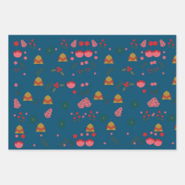 Weihnachtspapier Geschenkpapier Set