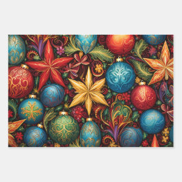 Weihnachtspapier Geschenkpapier Set