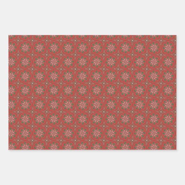 Weihnachtspapier Geschenkpapier Set (Vorderseite)