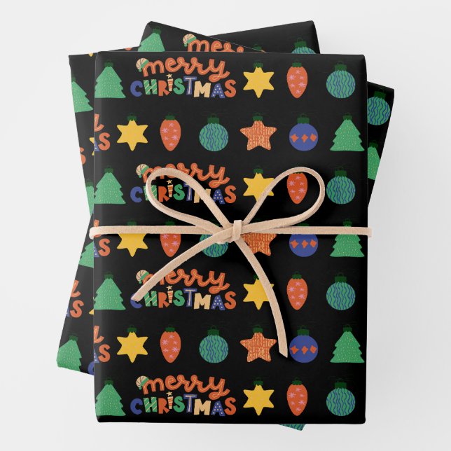 Weihnachtspapier Geschenkpapier Set (Beispiel)