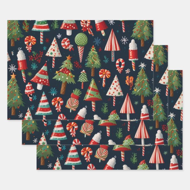 Weihnachtspapier Geschenkpapier Set (Set)