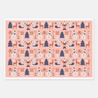 Weihnachtspapier Geschenkpapier Set