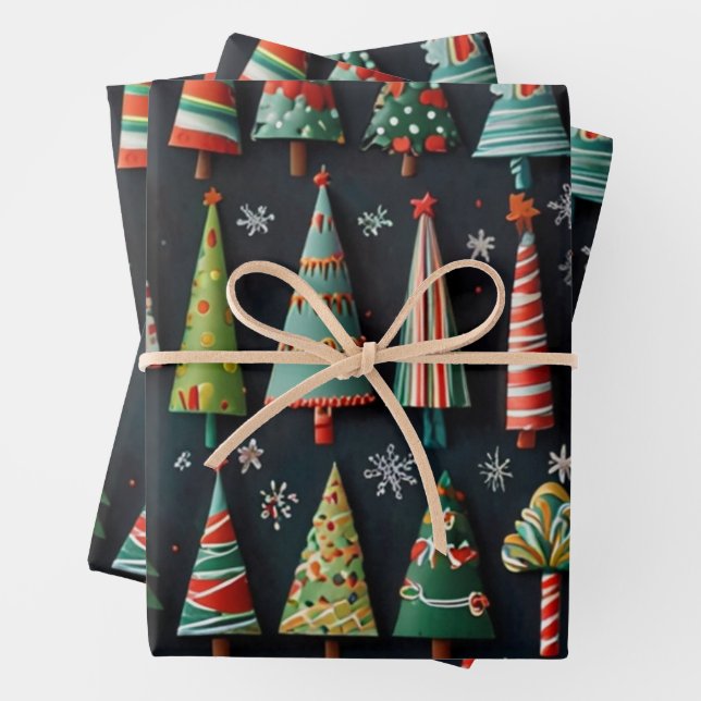 Weihnachtspapier Geschenkpapier Set (Beispiel)