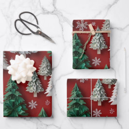 Weihnachtspapier Geschenkpapier Set