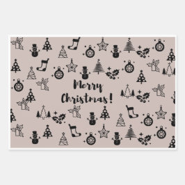 Weihnachtspapier Geschenkpapier Set