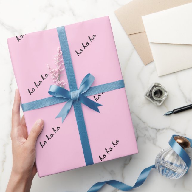 Weihnachtspapier ho ho ho männlich blau geschenkpapier (Schenken)