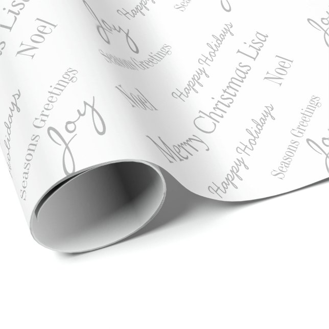 Weihnachtspapier-Individuelle Name Geschenkpapier (Rolleneckpunkt)