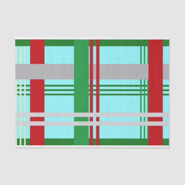 Weihnachtspapier kariert seidenpapier (Vorderseite)