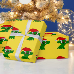 Weihnachtspapier Kleiner Drache Geschenkpapier