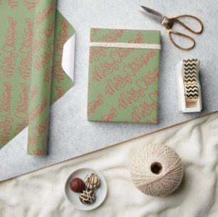 Weihnachtspapier mit festem Skript Geschenkpapier
