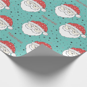 Weihnachtspapier mit individuellem Namen des Weihn Geschenkpapier