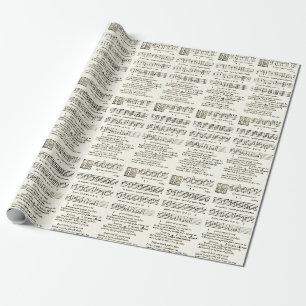 Weihnachtspapier mit mittelalterlichem Weihnachtsl Geschenkpapier