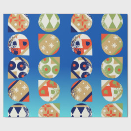 Weihnachtspapier mit modernen Ornamenten in Bold-O Geschenkpapier