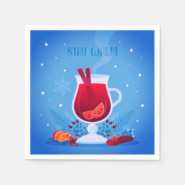 Weihnachtspapier Napkins Serviette (Vorderseite)