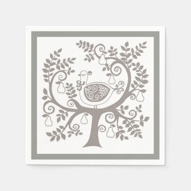 Weihnachtspapier Napkins Serviette (Vorderseite)