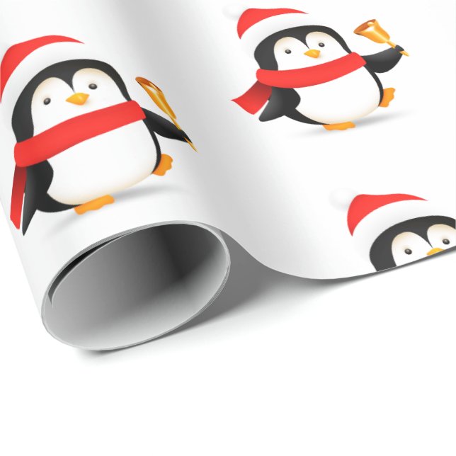 Weihnachtspapier Pinguin Geschenkpapier (Rolleneckpunkt)