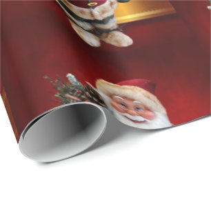 Weihnachtspapier Santa Geschenkpapier