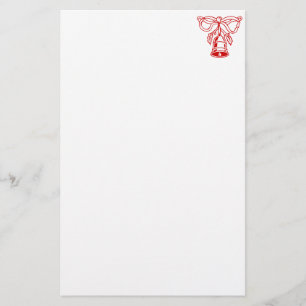 Weihnachtspapier Schreibpapier mit Glocke Briefpapier