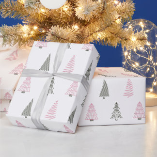 Weihnachtspapier Süße Weihnachtsbäume Geschenkpapier