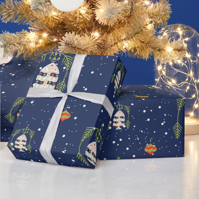 Weihnachtspapier Tannenbaumzweig Bogen Geschenkpapier (Feiertage)