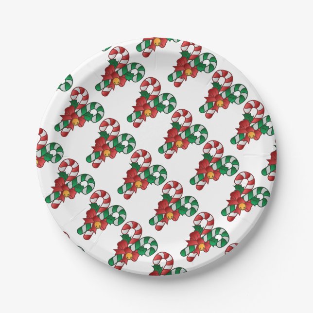 Weihnachtspapier-Teller/Süßleinen Pappteller (Vorderseite)