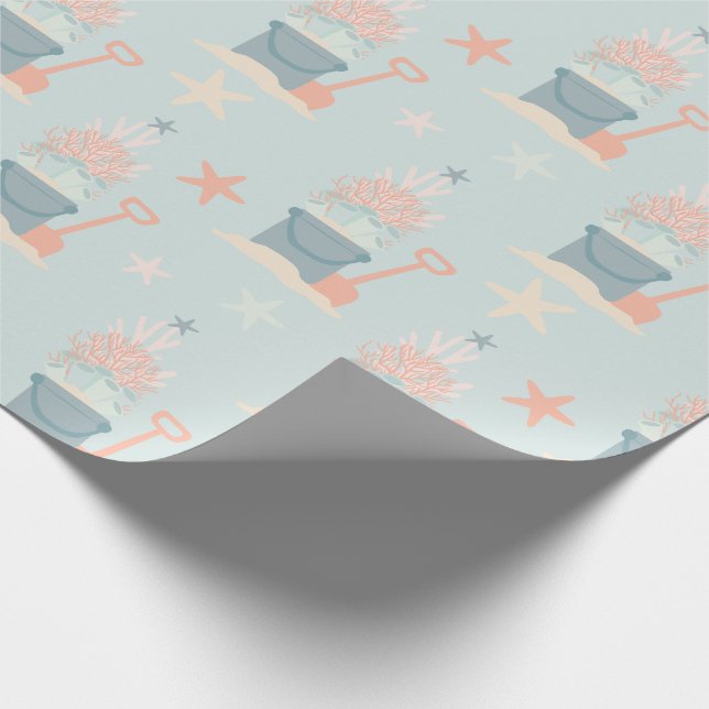 Weihnachtspapier über die Küste Geschenkpapier (Ecke)