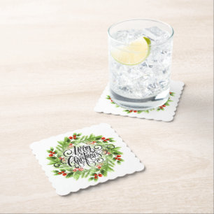 Weihnachtspapier-Untersetzer Untersetzer