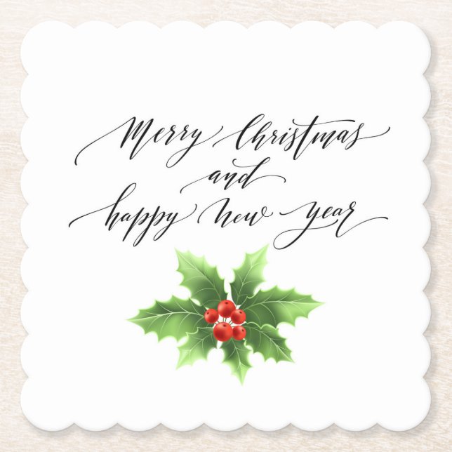 Weihnachtspapier-Untersetzer Untersetzer (Vorderseite)