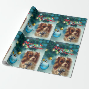 Weihnachtspapier Vintag Hund Geschenkpapier