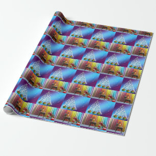 Weihnachtspapier Weihnachtsmann Geschenkpapier