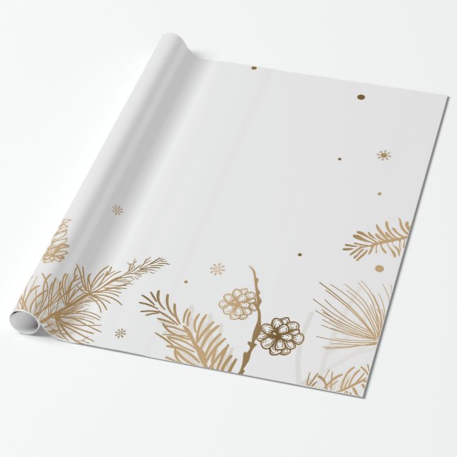 Weihnachtspapier Winter Geschenkpapier (Ungerollt)