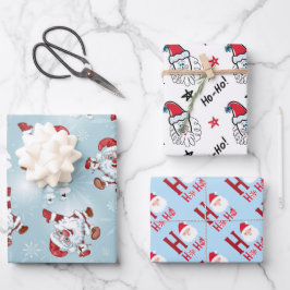 Weihnachtspapierblätter Geschenkpapier Set