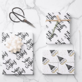 Weihnachtspapierblätter Geschenkpapier Set