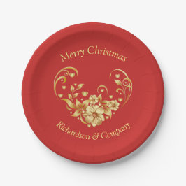 Weihnachtspapierplatte für Unternehmen Pappteller