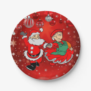 Weihnachtspapierteller, Santa Pappteller