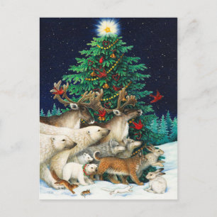 Weihnachtsparade Feiertagspostkarte