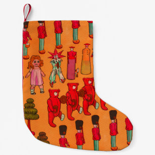 Weihnachtsparade mit Vintage-Spielzeug 1907 Puck-M Kleiner Weihnachtsstrumpf