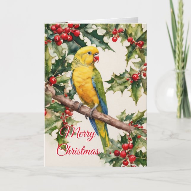 Weihnachtsparrakekarte Feiertagskarte (Vorderseite)