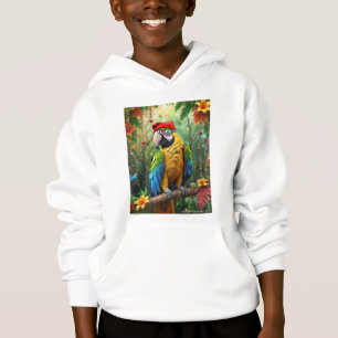 Weihnachtsparrot als Weihnachtsmann-76349 Hoodie